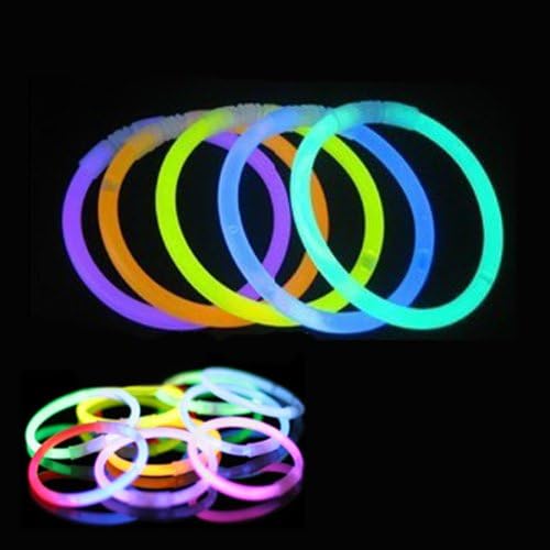 Foocc 100pcs Tube Glow Stick Batons Fluo Lumineux MULTICOULEUR Bracelets Bar Touilleur for Bicycle