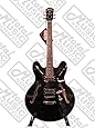 OE30 Oscar Schmidt Hollow Body Electric Guitar by Washburn, Covered Pickups, Ebony, Chrome Tuners