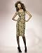 Shape fx Leopard control cap-sleeve dress (plus-size 20W LEOPARD)
