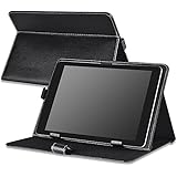 Insten Heavy-duty Protective High Impact Durable Horizontal Stand Leather Case for 10-inch tablet, Black(POTHXXXXLC02)