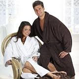 Turkishtowels Bamboo Bathrobe Collection 65% Bamboo 35% Combed Egyptian Cotton Made in Turkey