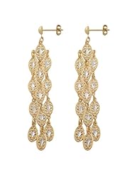 14 Karat Two-tone Chandelier Earrings