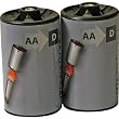 AA To D Converter Shells - 2 Pack