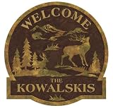 Tin Silhouettes Welcome Sign Personalized Peel and Stick Wall Mural in 4Walls