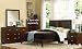 4pc King Size Bedroom Set in Cherry Finish