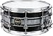 GMS G28 Acrylic Snare Drum, 6.5X14 Black With Silver