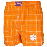 Clemson Tigers Orange Gridiron Boxer Shorts