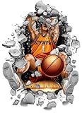 IMAGE OF Oklahoma State Cowboys Wallcrasher Wall Decal - Basketball 2' Fade Resistant Removable Vinyl