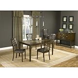 Hillsdale Coronado Leather Dining Side Chair in Cherry Finish (Set of 2)