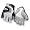 White/Grey/Black