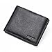 Men RFID Blocking Wallet Genuine Leather Credit Card Protector Bifold 8 Slots Black