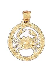CleverEves 14K Gold Zodiac Pendant 5.5 - Gram(s)