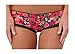 Kensie Womens Maya Micro Floral Lace Trim Nylon Cheeky Boyshort Panty