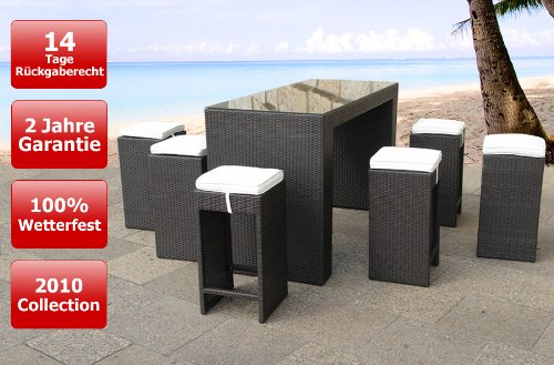 14 teiliges BARMÖBEL “VERONA” mit 14 tägigem RÜCKGABERECHT! – Möbel – Lounge – Rattan