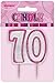 Unique Party 34408 - Glitz Pink 70th Birthday Candle