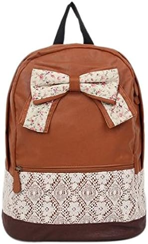 Icelove(TM) Cute Lace Backpack College Style Leisure Canvas Gilr's Lovely Bow...