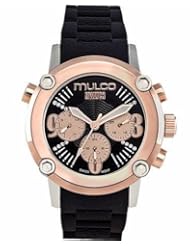 Mulco MW2-28049-025 Stainless Steel Chronograph MWATCH Black Dial Watch