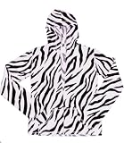 Kalon Clothing Zebra All-Over Print Zip Hooded Sweatshirt