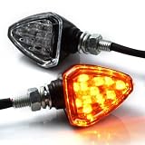 30 LED Clear Lens Cruiser Chopper Turn Signals Indicator Light Black For Honda... by OEM