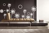Vinyl Wall Art Decal Sticker Flower Stem Floral Blossom BIG 5ft Tall x 9.6ft Wide #330