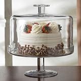 Glass Cake Stand - Terra Footed Cake Dome