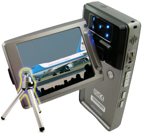 SVP HDDV-2880Bk 16MP Max TOUCH BUTTON 2.5-inch 270 DEGREE LCD Digital Video Camcorder + FREE Tripod