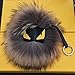 Gouptec 2016 Real Fur Large Monster Charm Decoration Accessory Women Bag Pendant Girl Gift Doll Keychain for Car Key Ring Handbag Tote Bag (Brown)