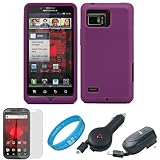 Purple Premium Soft Silicone Skin Cover for Verizon Wireless Droid Bionic T ....