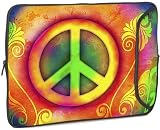 Designer Sleeve 15 Laptop Case Peace with FREE matching Laptop Skin