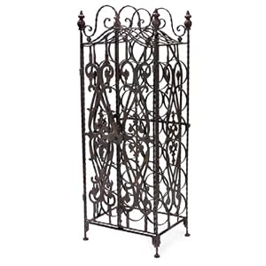 Wrought Iron Wine Cabinet