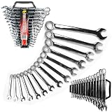 Premium 14 pc SAE Combination Wrench Set - Drop Forged
