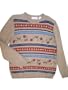 Alfred Dunner Country Harvest Floral Stripe Sweater, Small, Multi