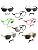 8 Mustaches Lot