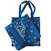 Delft Bandana Print 55x55 Tablecloth with Bag