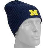 Nike Michigan Wolverines Navy Blue Third and Long Knit Beanie