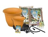 HyperGrow 93000 Hydroponic Garden Kit - Complete with Two Tier Planters, Water Pumping System, Growth Medium and Food Safe Nutrients