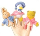 Beatrix Potter SET OF 3 - 3.5" PLUSH FINGER PUPPETS (Peter Rabbit, Jemima Pudde Duck & Jeremy Fisher)