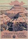 Grand Canyon National Park, a free government service WPA Vintage Travel Poster