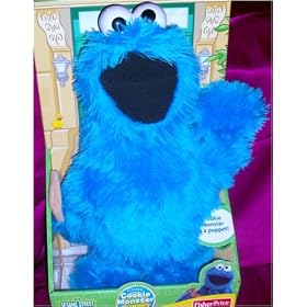 Fisher Price Sesame Street Cookie Monster 18 Full Body Hand Puppet Doll Toy by 