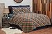 C&F Home Troy Plaid Full/Queen 3 Piece Quilt Set Full/Queen 3 Piece Set Blue