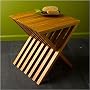 SALE! Gaiam Eco-Friendly Bathroom Folding Chair Stool Seat - Made From Sustainably Grown Bamboo