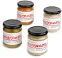 Scarpetta Spreads & Dips Variety Pack (Red Pepper & Eggplant, Artichoke & Olive, Olive & Almond, Asparagus), 6.3-Ounce Glass Jars (Pack of 4)