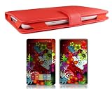 Bundle Monster Barnes & Noble Nook Synthetic Leather Case Cover Jacket + Skin Sticker + Screen Protector Ebook Accessories Combo - Fit 3G and Wifi Version