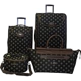 American Flyer Fleur de Lis 4-Piece Luggage Set