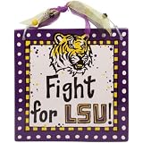 NCAA LSU Tigers 8'' x 8'' Ceramic Tile Sign