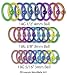 UNALLOYED SOLID GRADE 2 TITANIUM CAPTIVE RINGS ASSTCTIT141/2 -14G 1/2" 4MM BALL