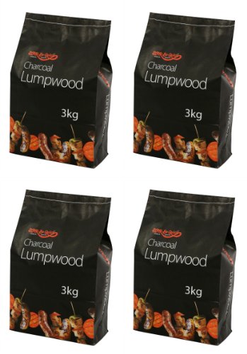Charbon de bois en morceau 4 X 3 kg Bar-Be-Quick - Idéal pour les barbecues de tous les jours !