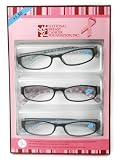 Icon Eyewear National Breast Cancer Foundation Ladies Fashion Pattern Temples Reader, 2.50 (Pack of 3)