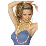 Perlenkette Neon 80er Jahre 4er Pack...