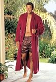 SOH-30101-GY, Men's Luxurious Soft Plush Pile Long Robe